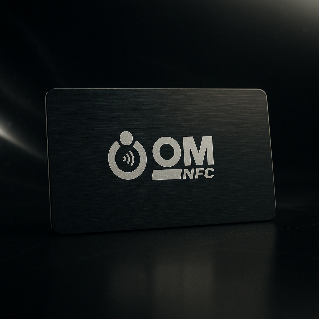 Textured Black Metal NFC Card
