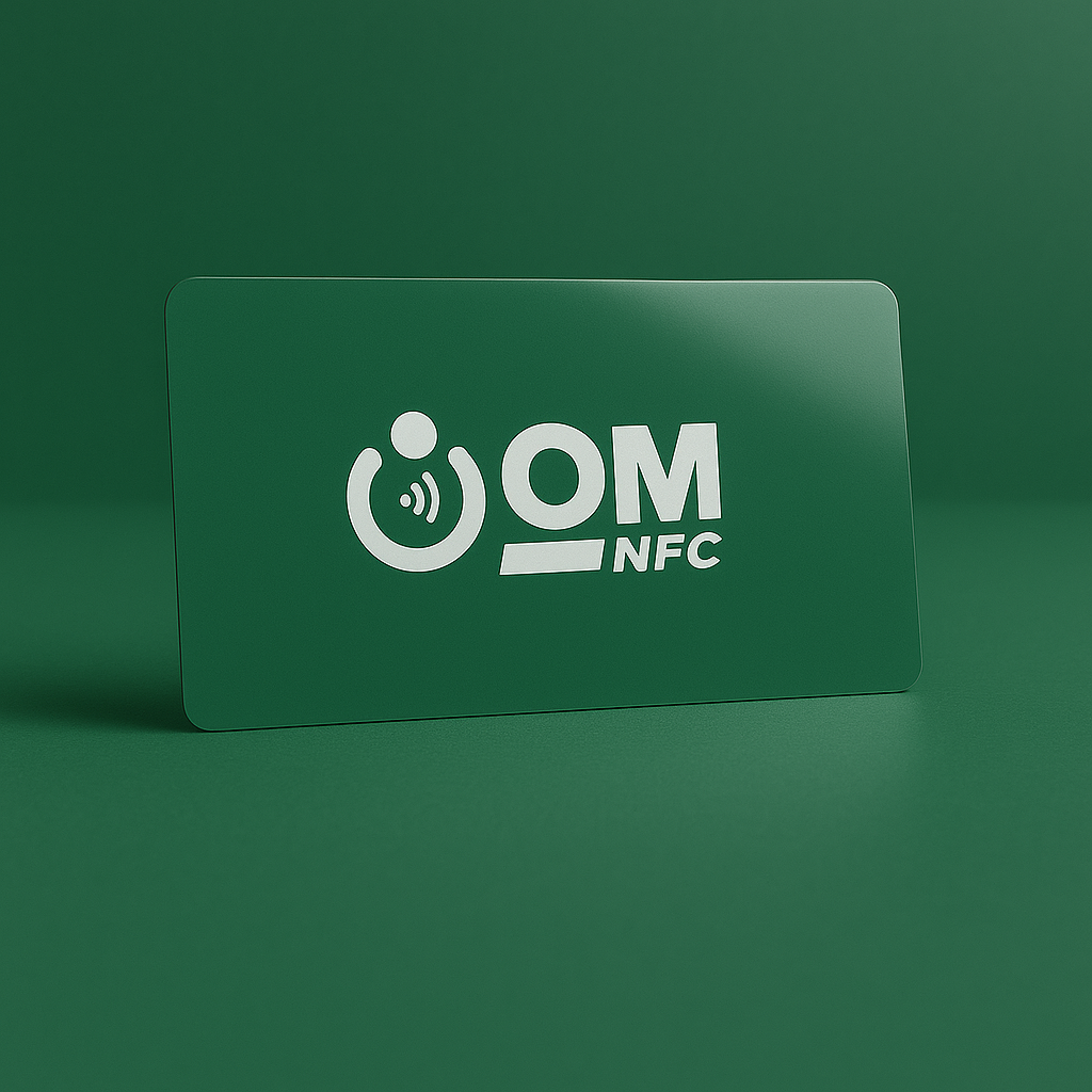 Matte Green PVC NFC Card
