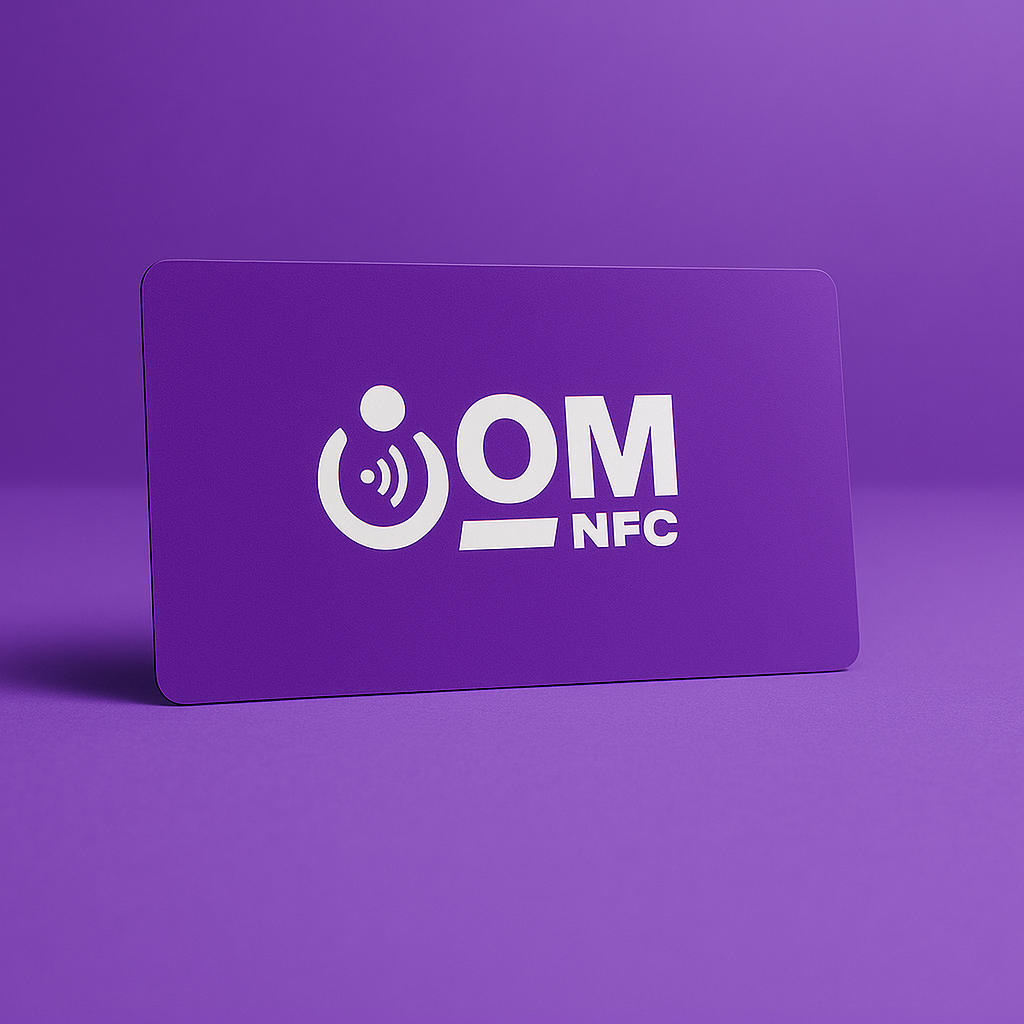 Matte Purple PVC NFC Card