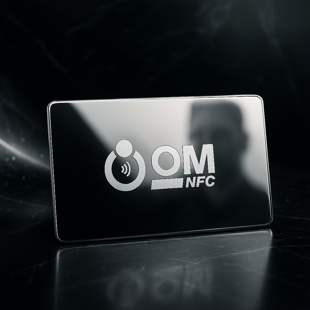 Premium Silver Metal NFC Card