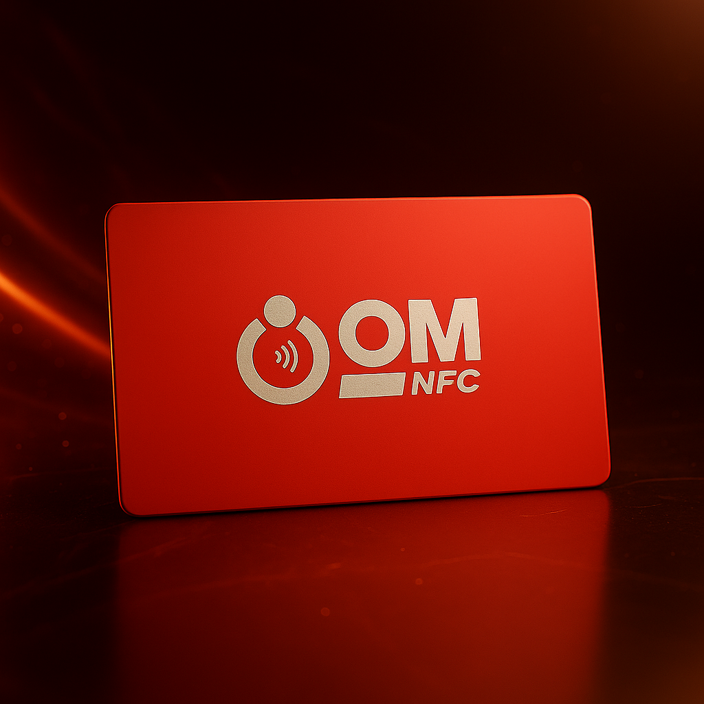 Matte Metal Red NFC Card