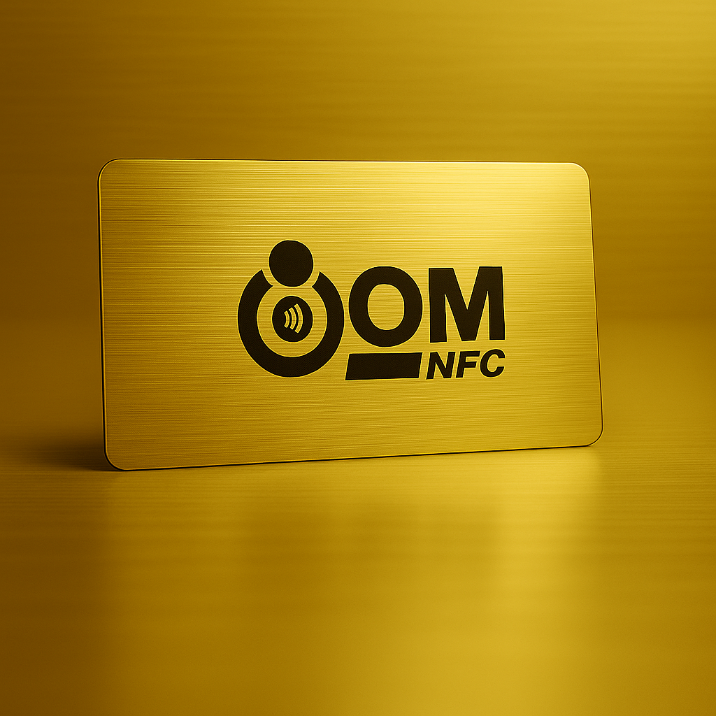 Textured Gold PVC NFC Cards