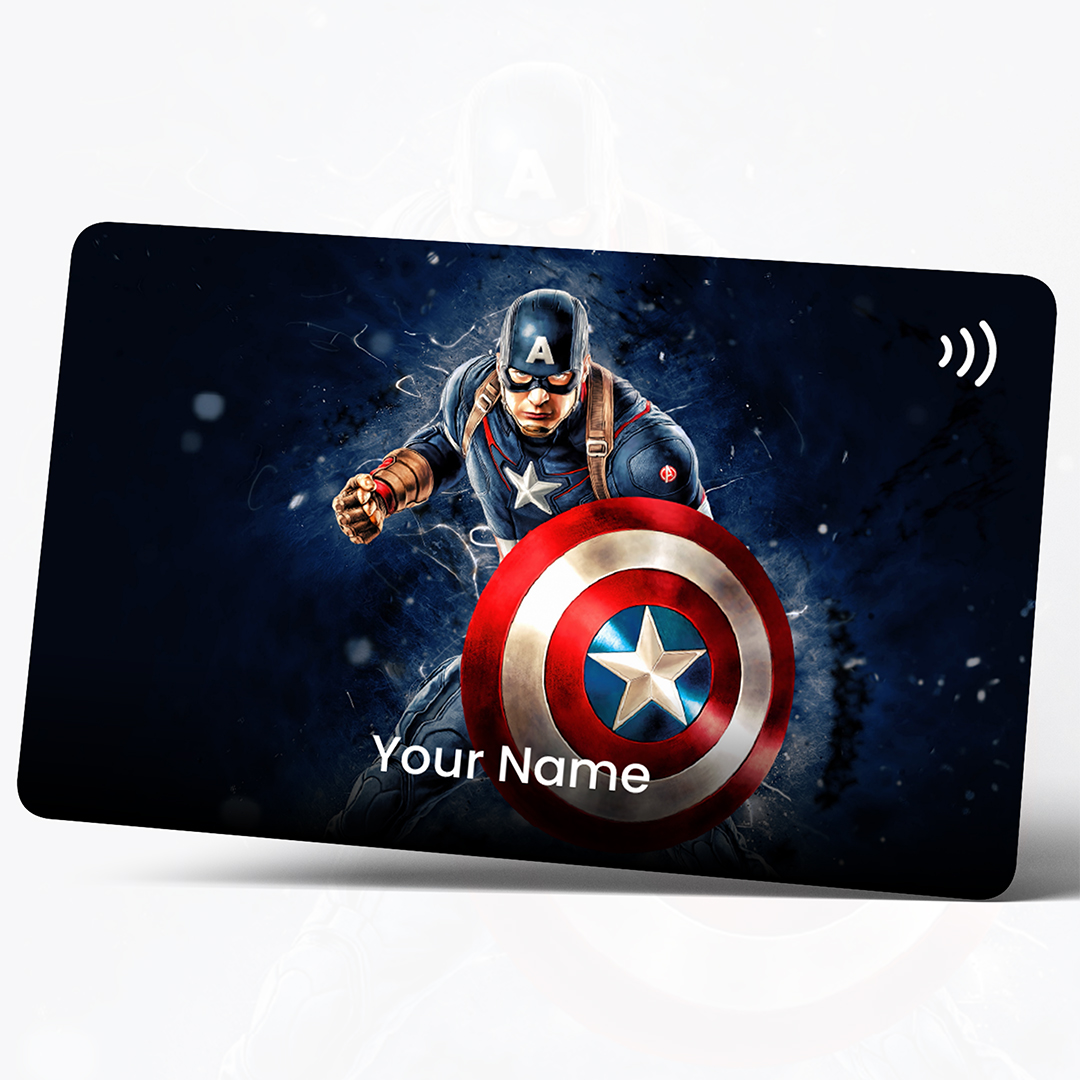 Marvel Theme - Captain America PVC Card 2